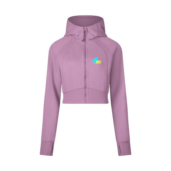 Women's Cropped Zip Hoodie
