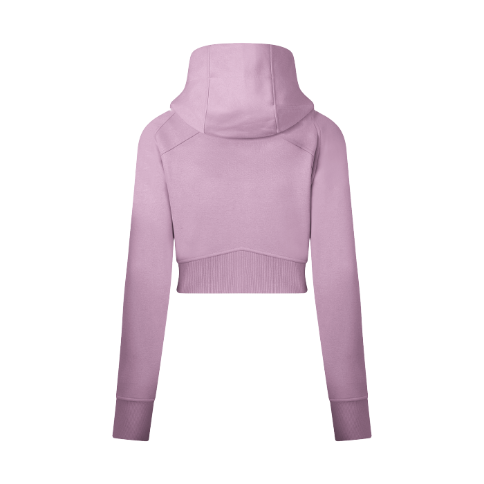 Women's Cropped Zip Hoodie