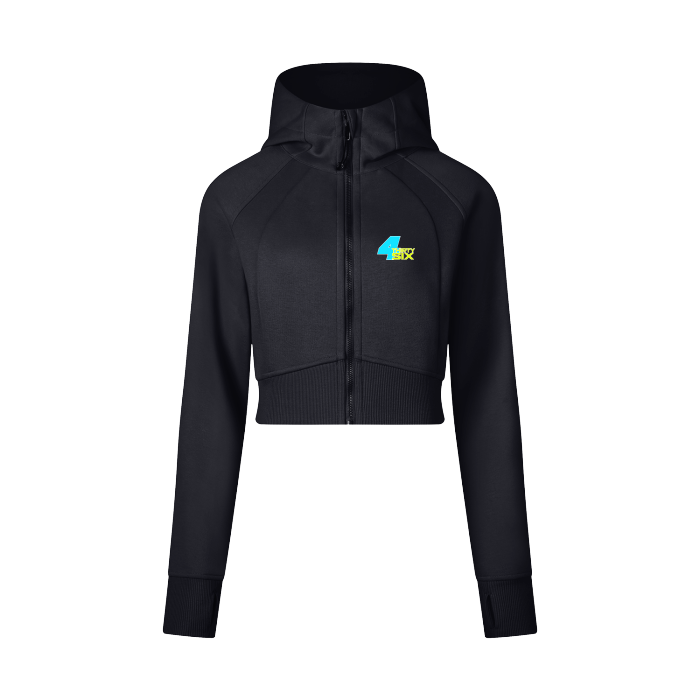 Women's Cropped Zip Hoodie