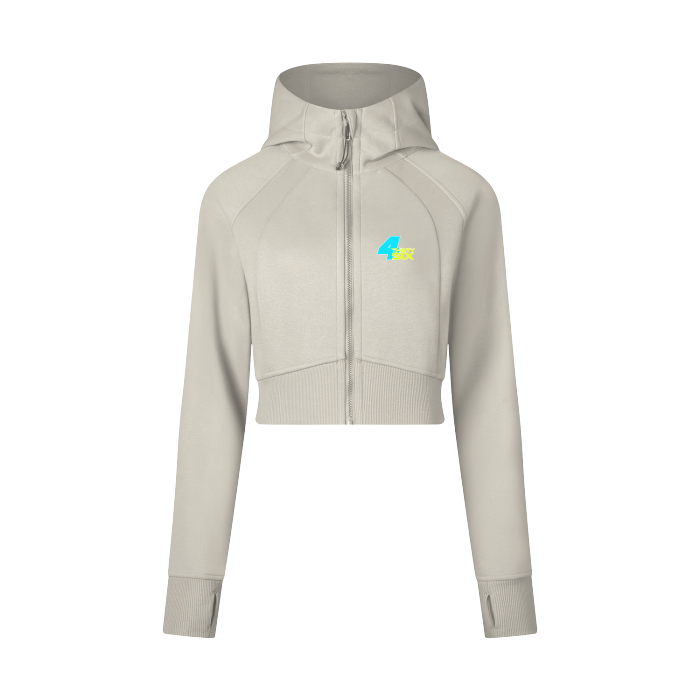 Women's Cropped Zip Hoodie