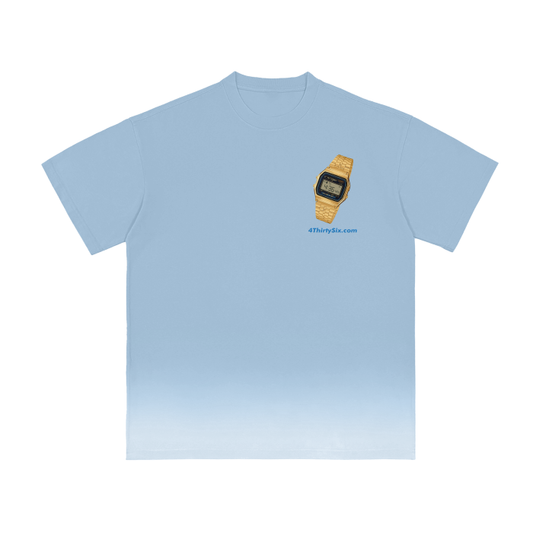 Blue Vintage Washed T-Shirt - 4:36am Classy Alarm